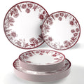 Trendables Disposable Plates Set 200 Pcs Plastic Plate Set Disposable Plates For Party I 100-8" Pink Dessert Plates & 100-10" Pink Dinner Plates | Party Plates | Pink Plates For Party Plastic Plates